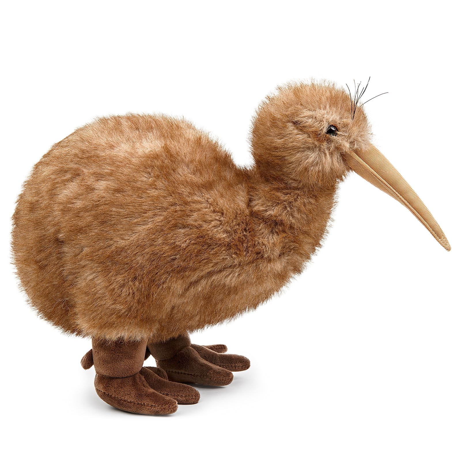 Tiny Heart Kiwi Bird Stuffed Plush Realistic Kiwi Bird Plush Toy Lovely Animal Cute Soft Gifts Kiwi Bird for Kids Boys and Girls Bedtime Companion Plushie Collection Interactive Play brown 45cm/17” - Image 2