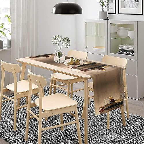 Vista 242 de Camino de mesa de chef de cocina, camino de mesa de chef grueso, decoración de granja, decoración de chef para la cocina, decoración de cocina