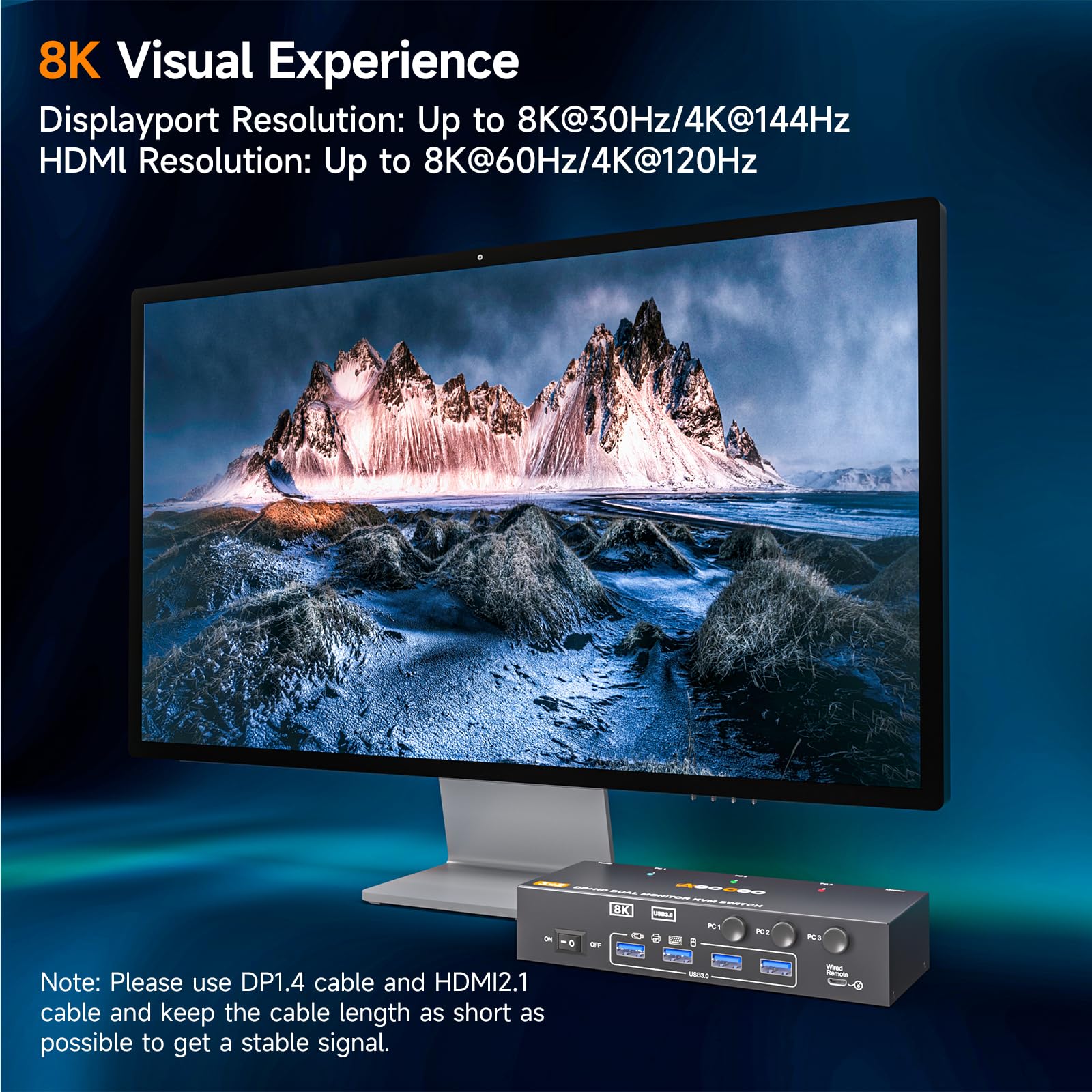 Amazon.co.jp: HDMI Displayport KVMスイッチ 3コンピューター 2