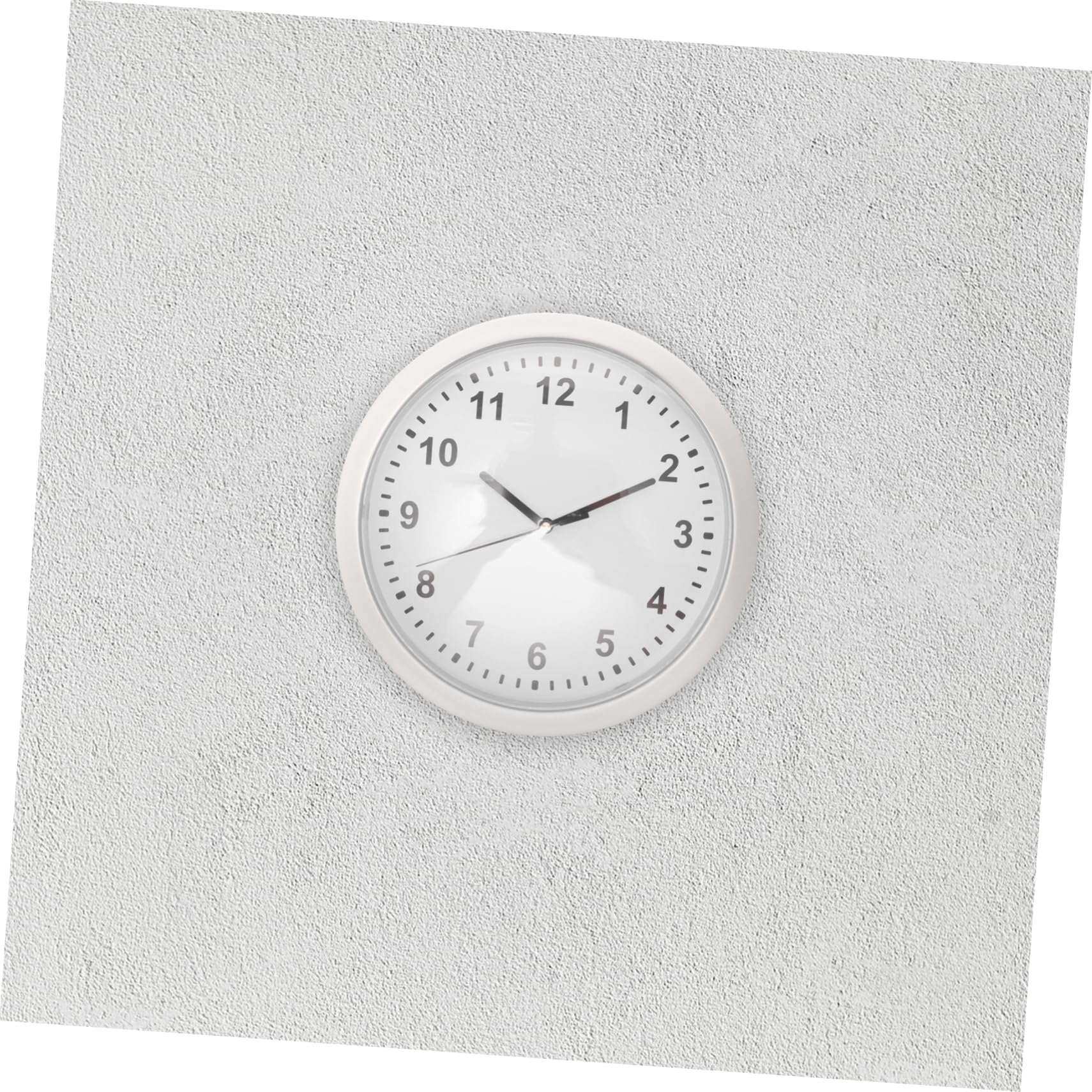 Wanduhr mit Geheimfach und Schlüsselversteck aus Kunststoff, Weiß
