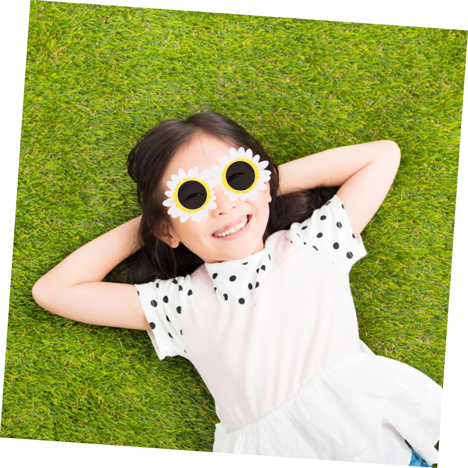 1pair Boys and Girls Sunflower Sunglasses Flower Glasses for Beach Parties Festivals and Outdoor Fun Eye-catching Design for Boy Girl Lightweight and