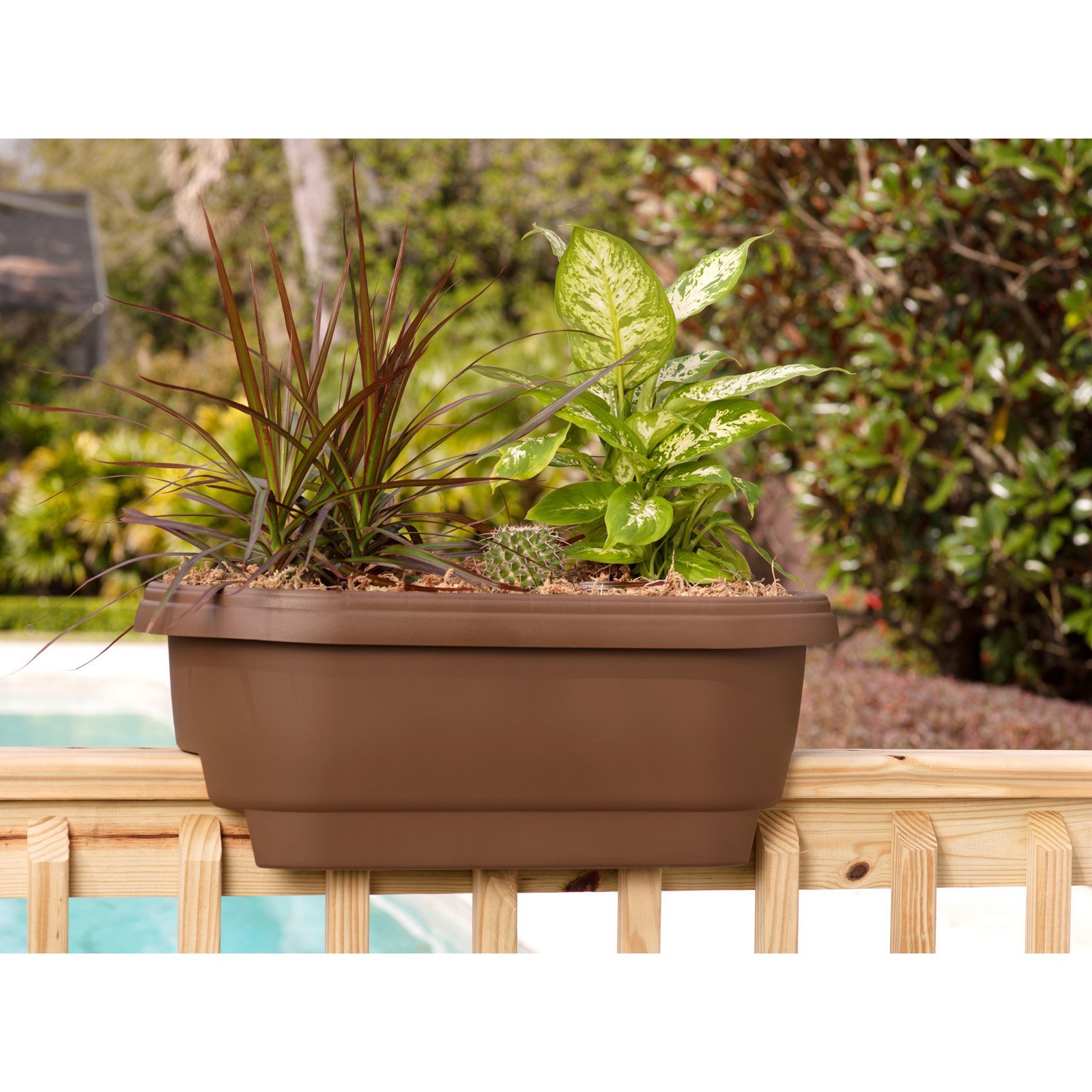 Bloem Deck Balcony Rail Planter — Grow Herbs On A Balcony