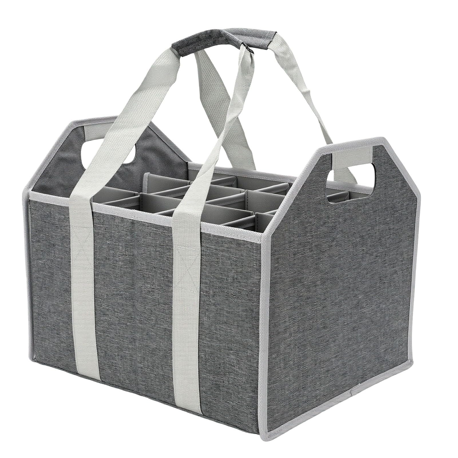 RIZGHWOY Porte Bouteilles de Vin, Sac de Transport pour 12 Bouteilles avec