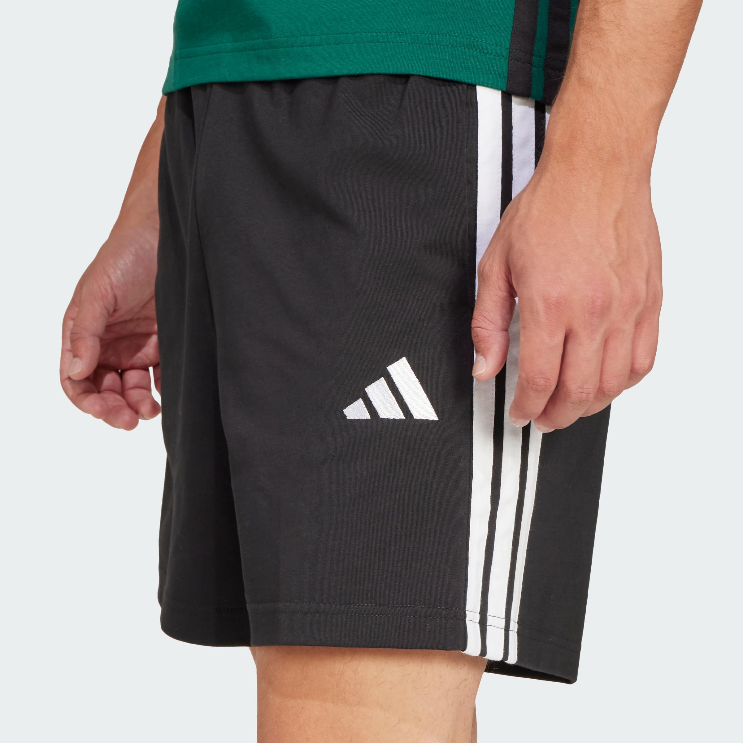 adidas Men's Pantalón Corto Essentials Single Jersey 7-Inch 3 Bandas