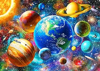 Puzzle for Children from 8 to 10 to 6 8 Years - Solar System Planet Floor Puzzle, 200 Pieces for Children from 10 to 12 Years and Adults, Colourful Puzzle for Children from 10 to 12 Years