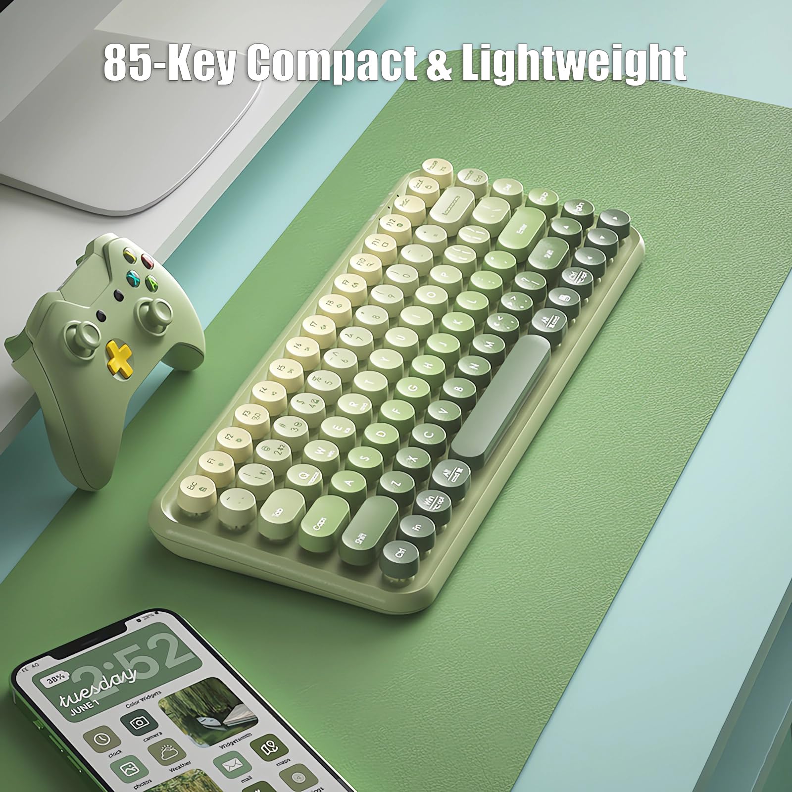 Amazon.com: TISHLED Typewriter Keyboard Wireless 2.4GHz/Bluetooth