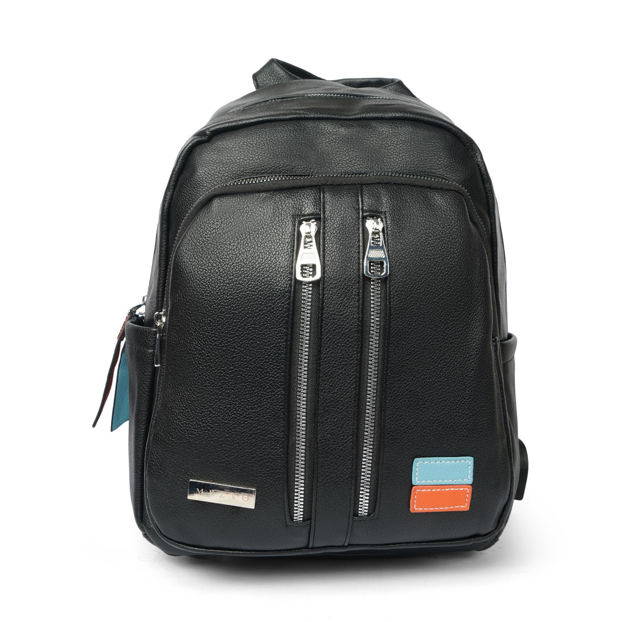 Black PU Leather Backpack for Women | Stylish College Bag for Girls | 15 Inch Laptop Backpack with Multiple Compartments | Lightweight Ladies Travel & Office Bag-image-24