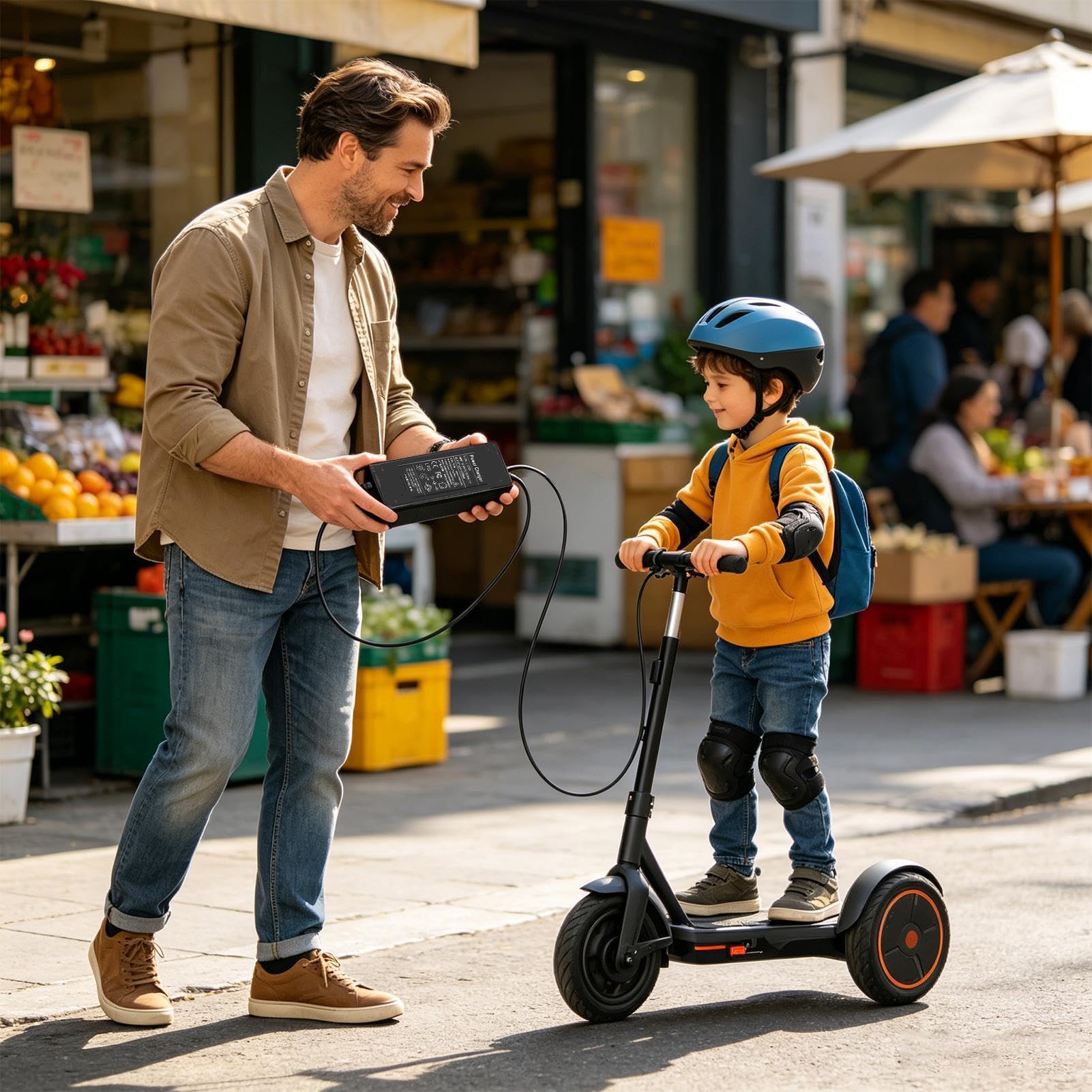Cargador de Scooter Sustituto Portátil Eléctrico de Protección contra