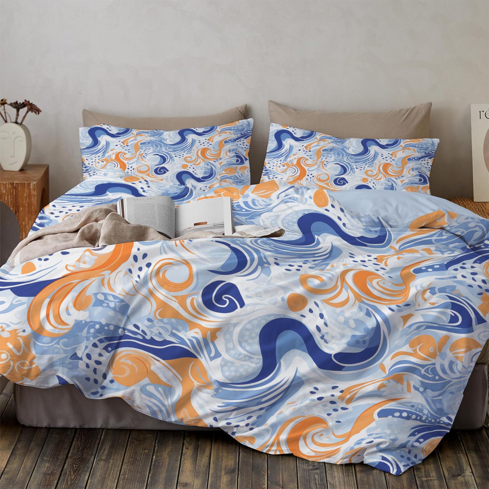 Housse de couette océan 200x200 pour créer une ambiance de chambre relaxante