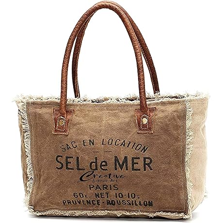 CLA Bags Sel De Mer Upcycled Canvas Handbag