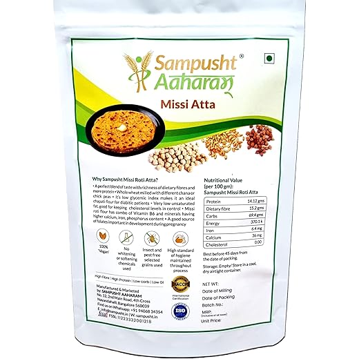 Punjabi Missi Flour Fiber-Rich 500g