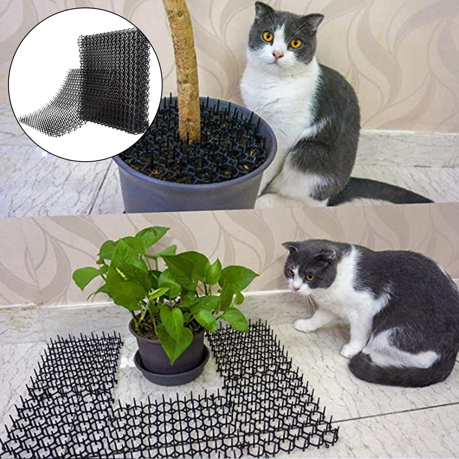Amazon.co.jp: 猫よけシート 猫避けシート ねこよけ とげマット 12枚
