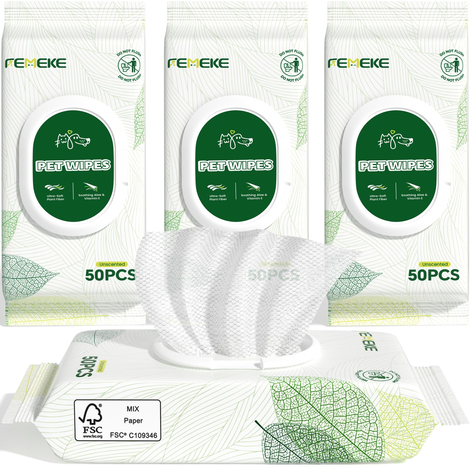FEMEKE Unscented Pet Wipes: Residue-Free Cleanliness — Are They the Ultimate Solution for Pet Hygiene?