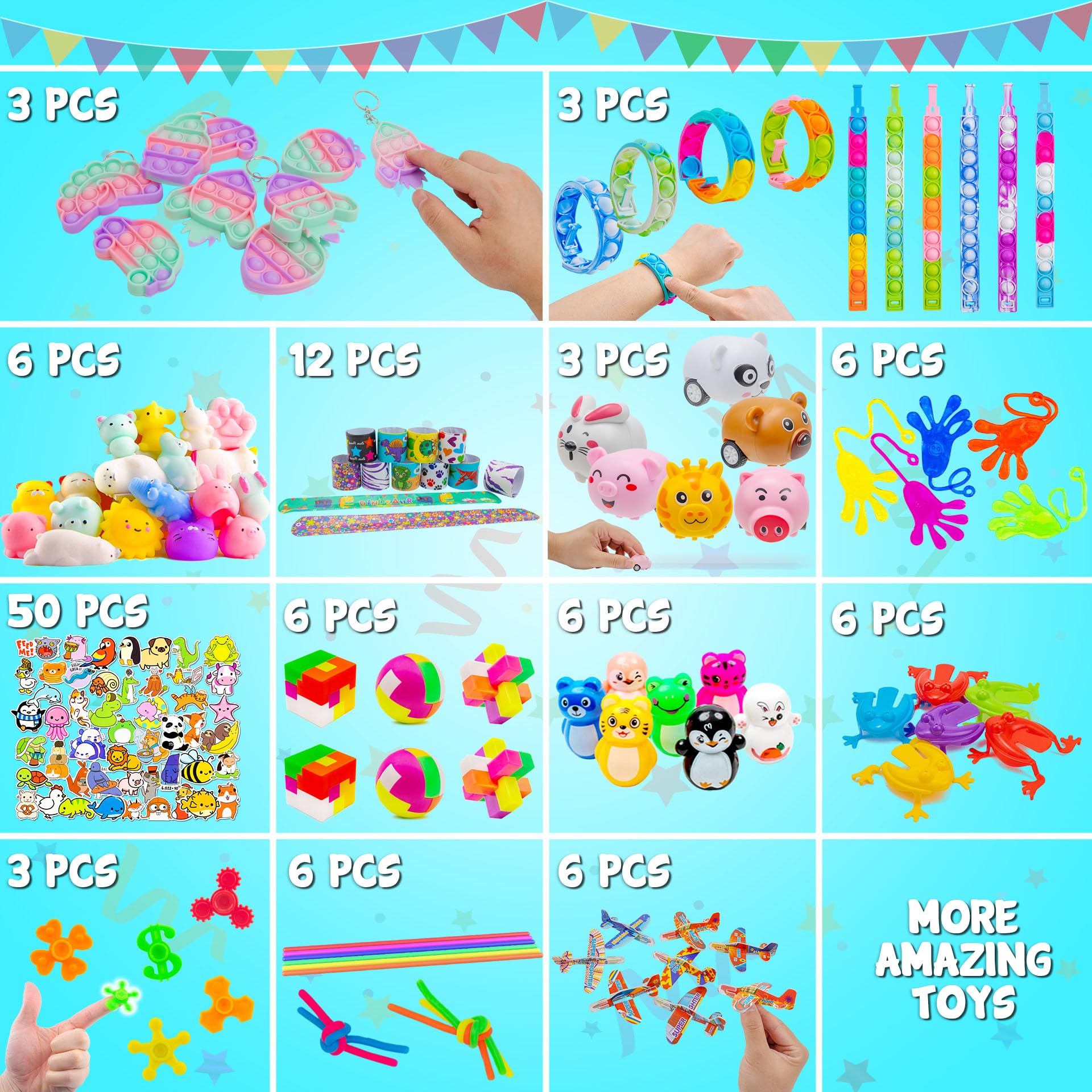 Amazon.com: DQstar Party Favors Toy for Kids 4-8-12, Treasure Box