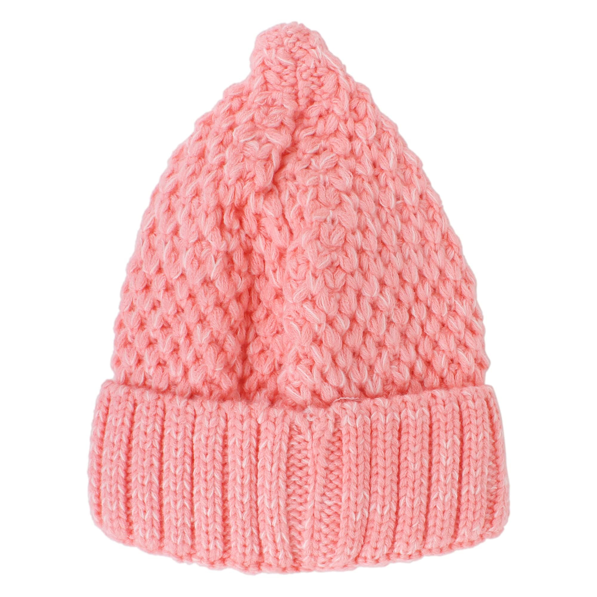 Fashiol Unisex Kids Winter Cap & Scarf Set for 3–10 Years | Soft Woolen Beanie with Pom Pom & Neck Warmer | Warm Fleece Lined Ear Cover Hat for Boys & Girls (Multicolour) (KH-Cap Set) 3