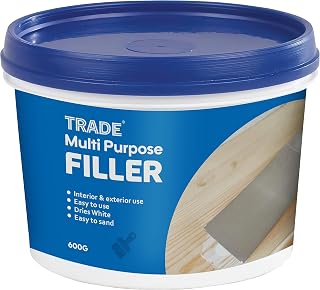 Trade Ready Mixed Filler-Multi-Purpose Wall Filler For Holes, Cracks, Gaps & Overpainting-Interior & Exterior Use-Fast Drying- (1 Kg)