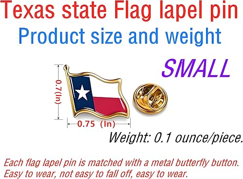 Miniatura 2 de 122550 pieces small Texas state flag lapel pins bulk