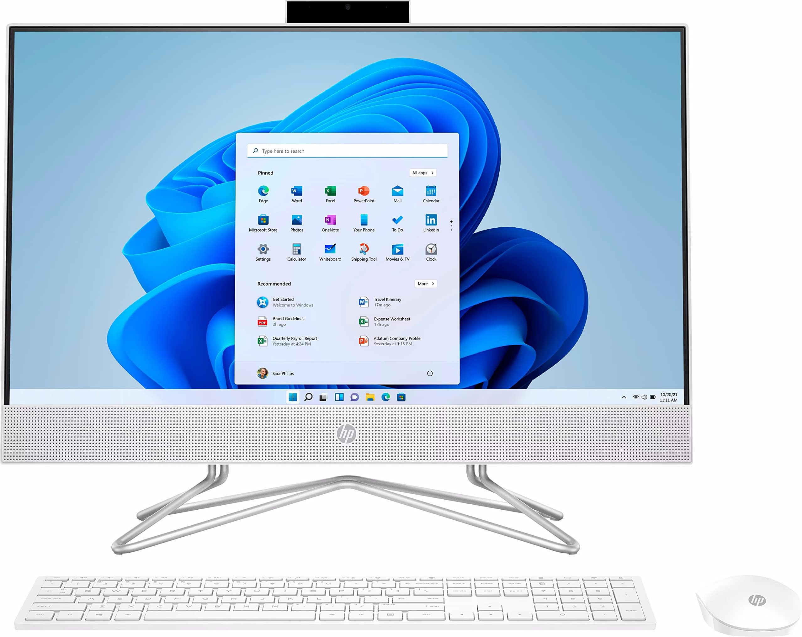 AIO-24-DF1053W All-in-One Desktop, 2023, 23.8" 1920 x 1080 IPS 60Hz Touch, Intel Core i3-1115G4 2-Core, Intel UHD Graphics, 8GB DDR4, 512GB SSD, Windows 10 Home, Wi-Fi, 720p HD Camera, White