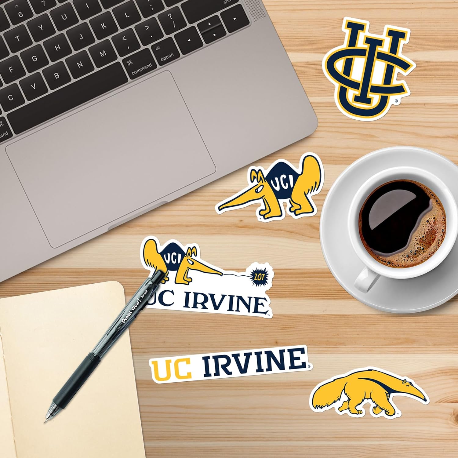 University of California Irvine Spirit Logo Vinyl Large Deluxe Stickers Variety Pack - Laptop, Water Bottle, Scrapbooking, Tablet, Skateboard, Indoor/Outdoor - Image 5