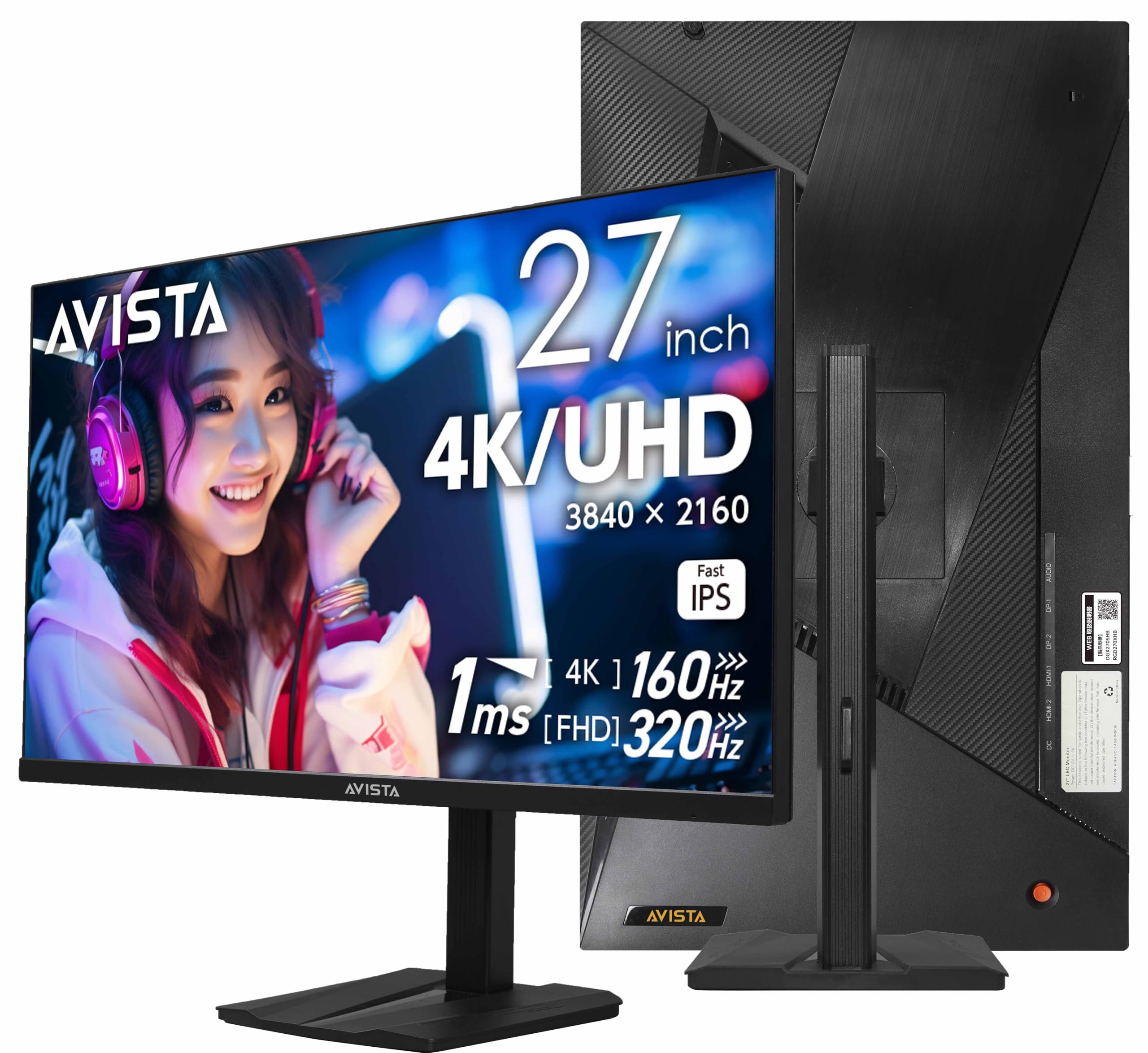 Amazon.co.jp: AVISTA ゲーミングモニター 27インチ 300Hz 4K Fast IPS