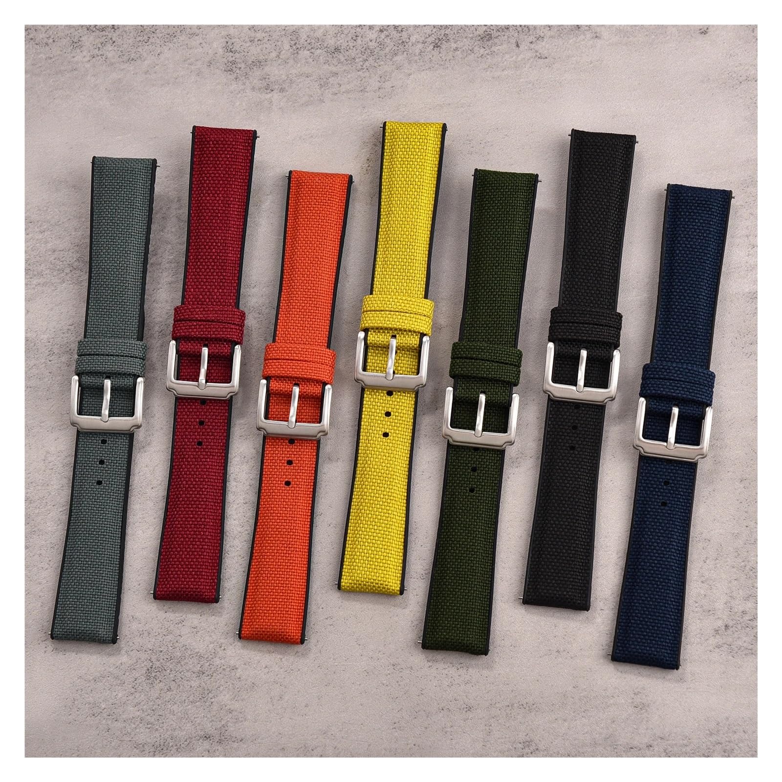 Run Ken Bracelet De Montre En Toile De Qualité, 18/19/20/21/22 Mm, En Caoutchouc Silicone, Nylon, À Dégagement Rapide, Universel.