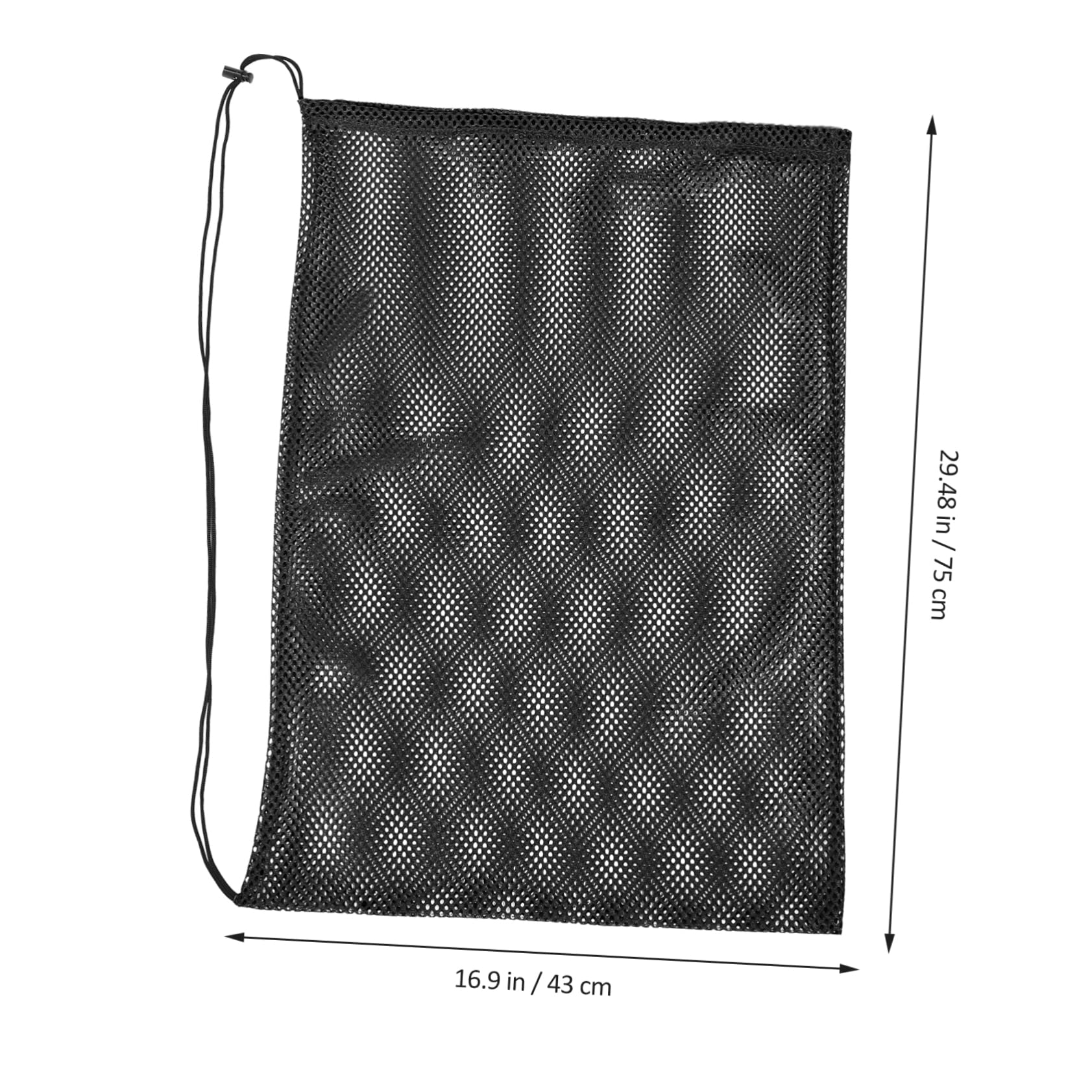 Hemoton Portable Drawstring Storage Bag for Basketball and Soccer Gym Balls Net Bag for Travel and Recreation Durable Mesh Design Lightweight and Easy to Carry