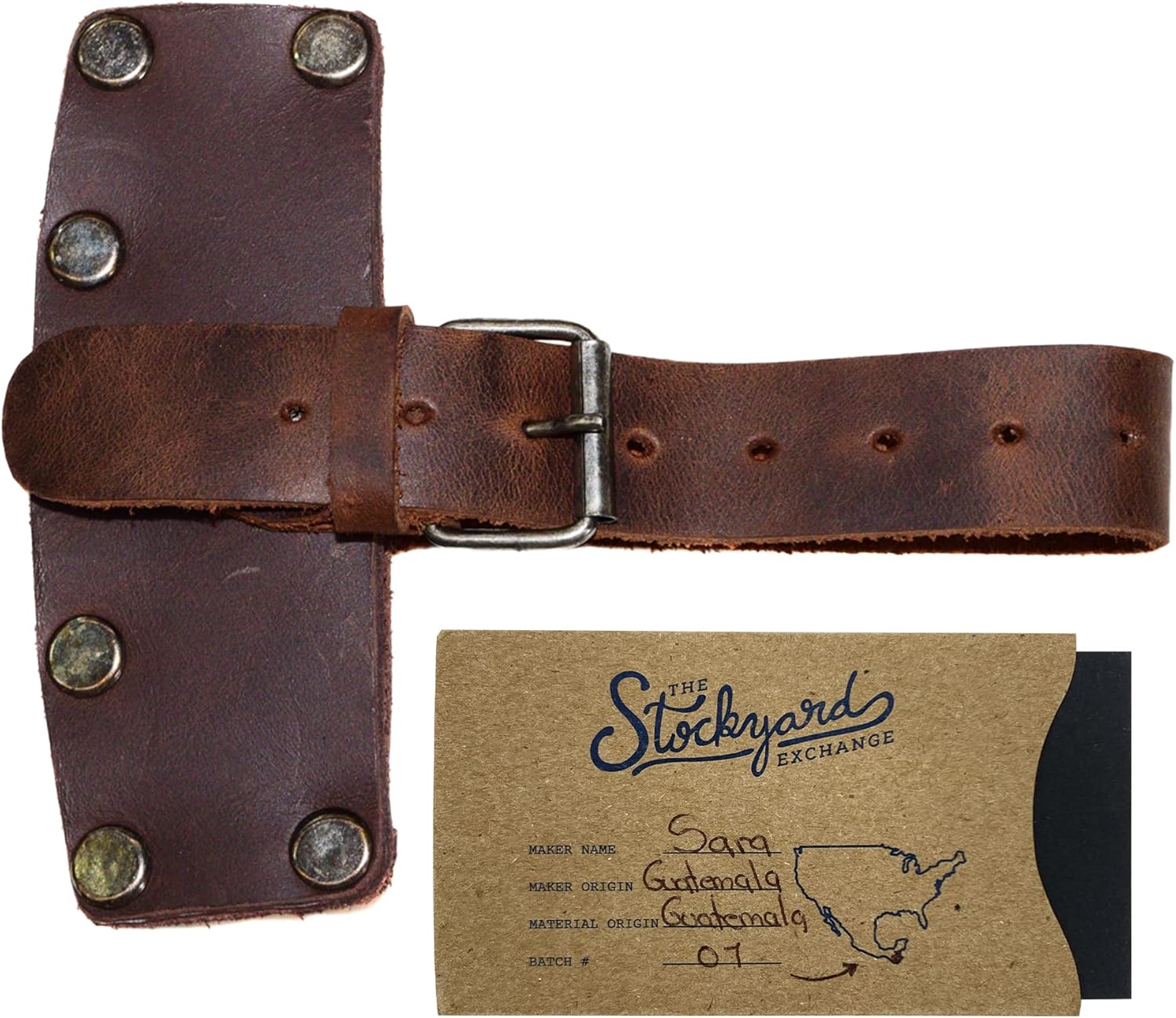 Hide & Drink, Lumberjack Hatchet Sheath, Rustic Case with Adjustable Strap, Protector Holster, Full Grain Leather, Handmade