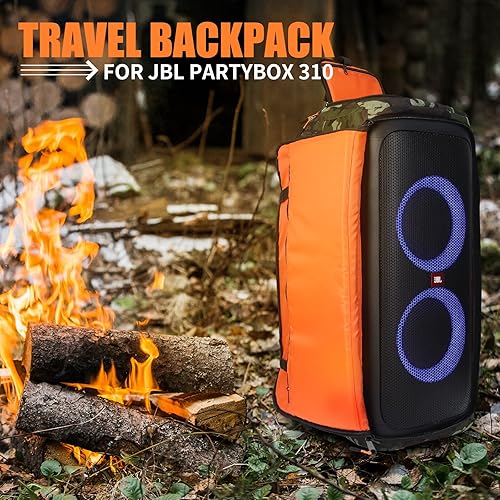 Miniatura 6 de Bolsa de viaje de repuesto para JBL Party Box Series, bolsa de transporte portátil para altavoz JBL (para JBL partybox 310 camuflaje)