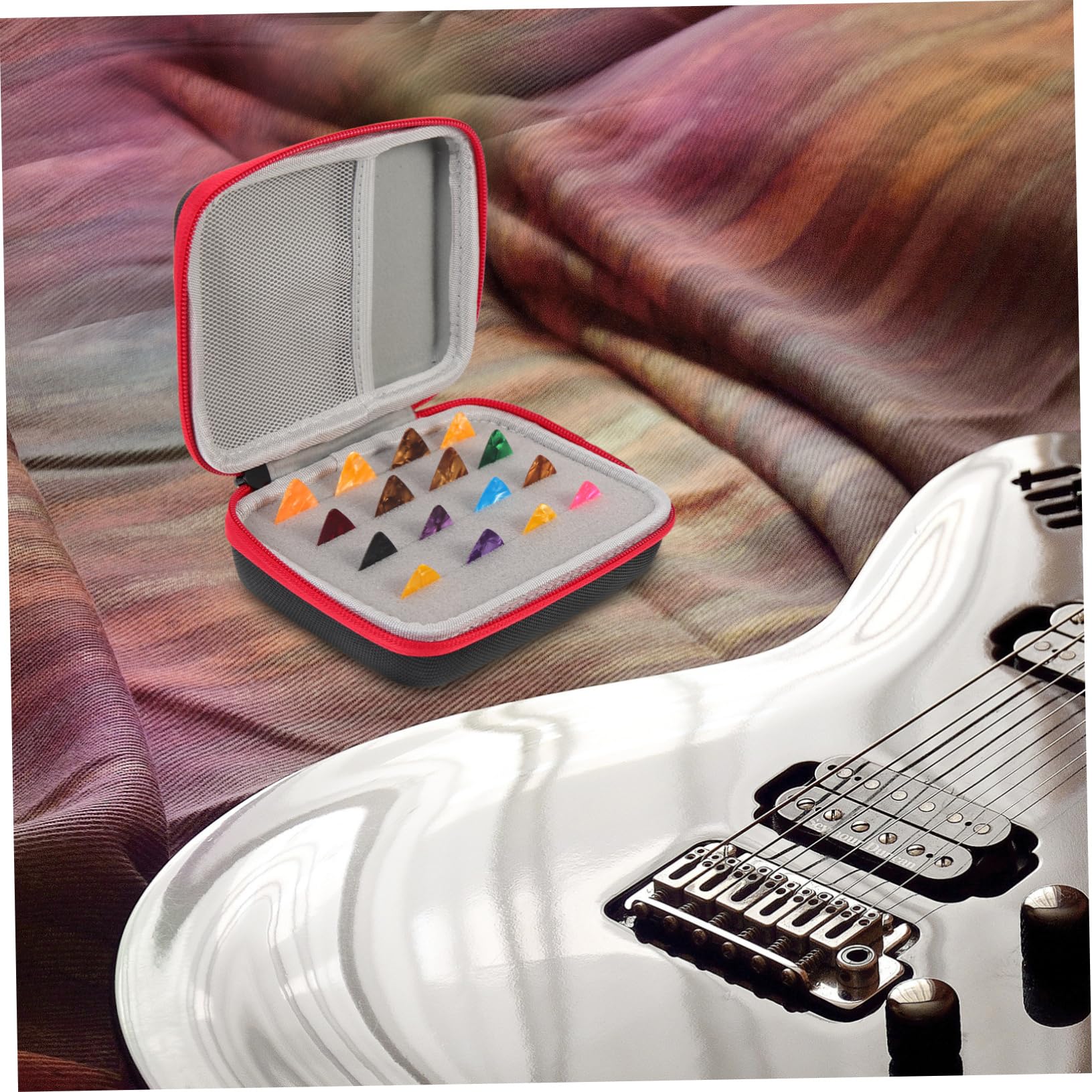 ifundom 3 Juegos De Bolsa para Púas De Guitarra Bolsa De Almacenamiento para Selecciones De Instrumentos De Cuerda Bolsa para Púas De Guitarra Púas De Ayuda para Guitarra Soporte para