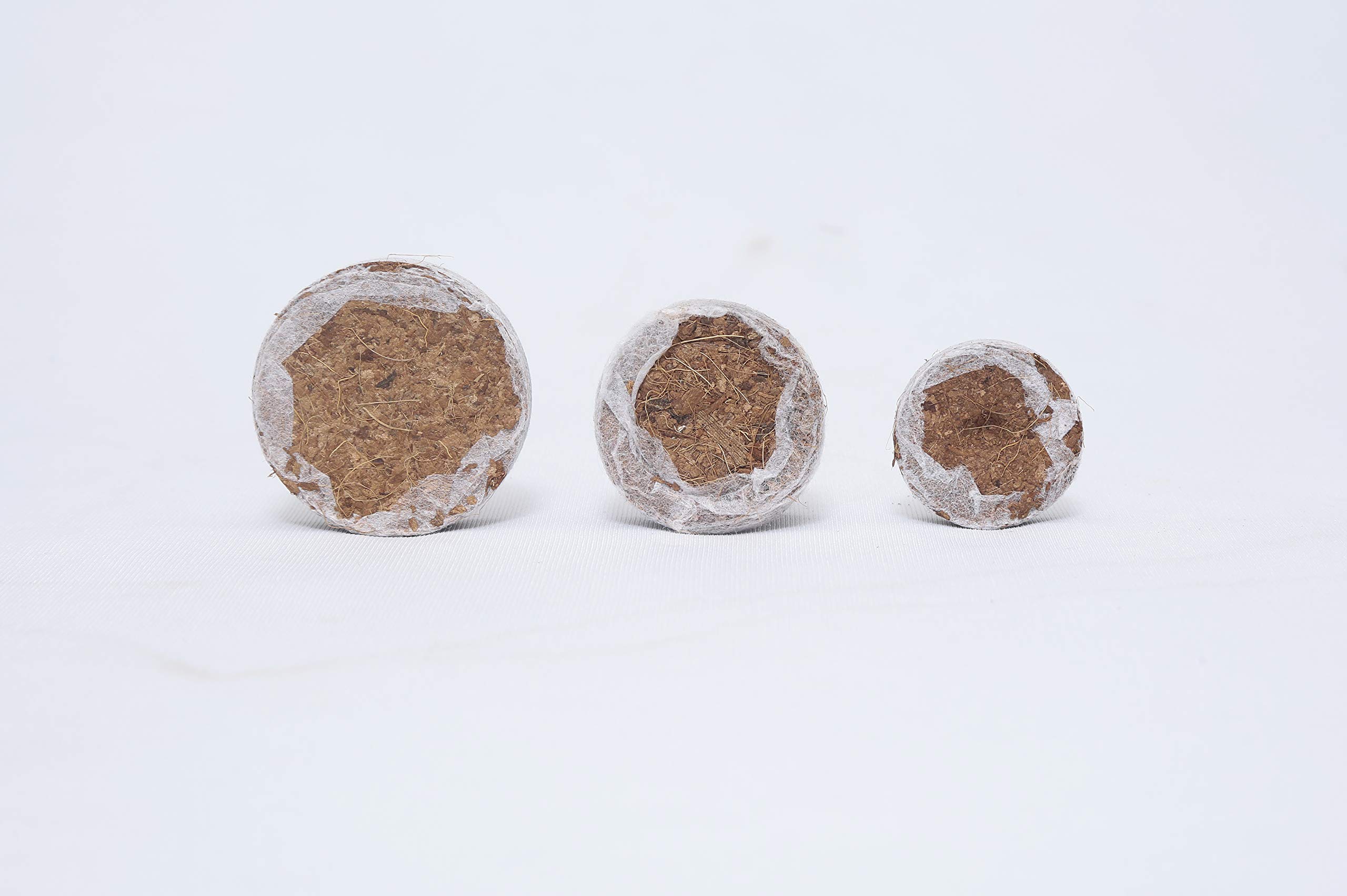 Bio Blooms Agro India Pvt. Ltd. Coir Seedling Coins cocopeat disc, 50 mm Plant Starter Plugs 60 pcs Bio_18x52B