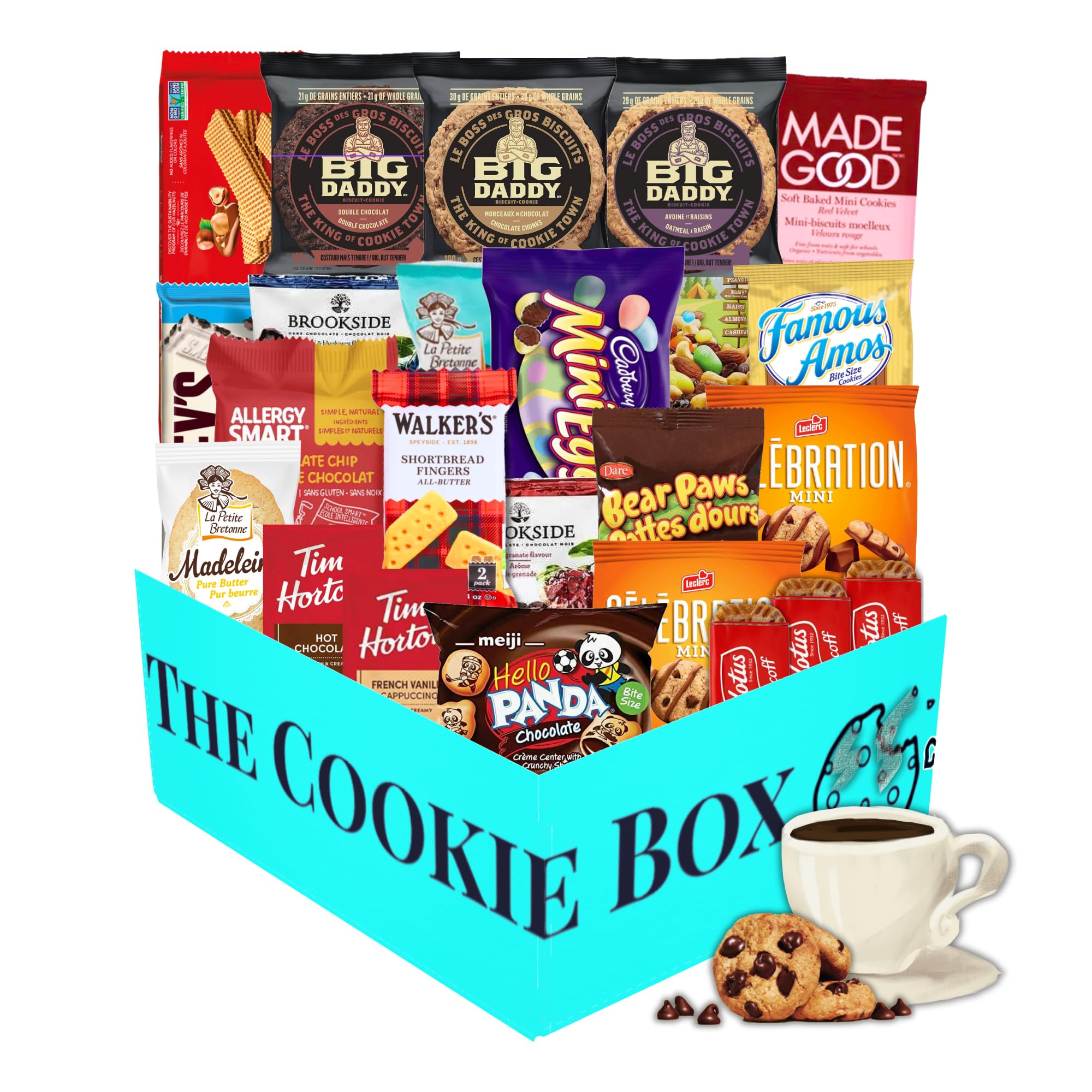 The OG Cookie Box by The Cookie Stuff; A Variety of Cookies, Chocolates, Sweet & Salty Snacks. For Men, Women & The Entire Family