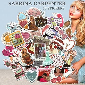 Amazon | サブリナ・カーペンター ステッカー 50枚セット Sabrina