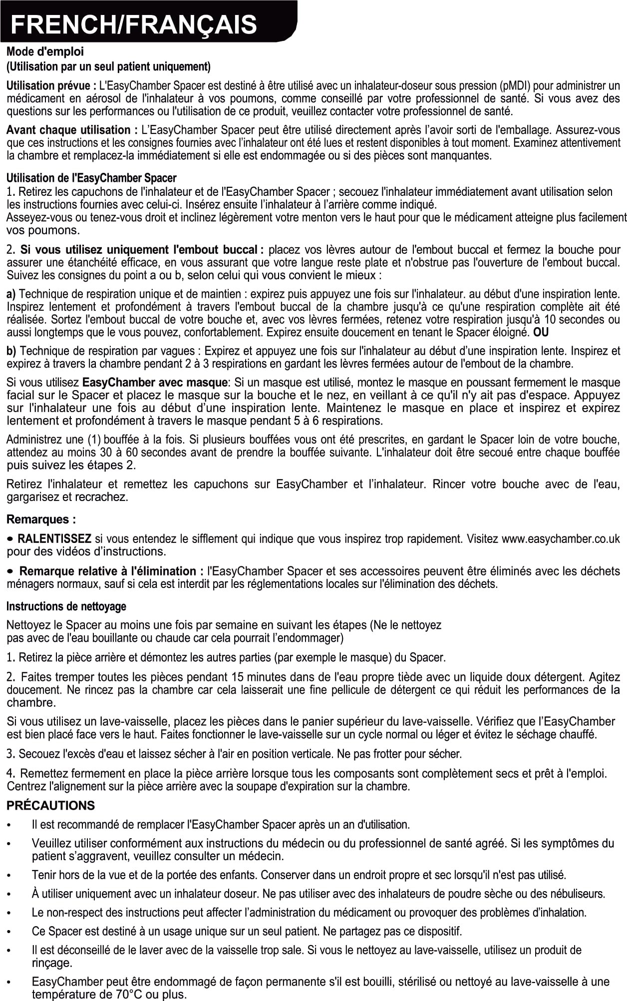 Dispositif d'espacement antistatique avec masque pour enfant, chambre d' Inhalateur, à utiliser avec l'inhalateur doseur, sans BPA ni latex.