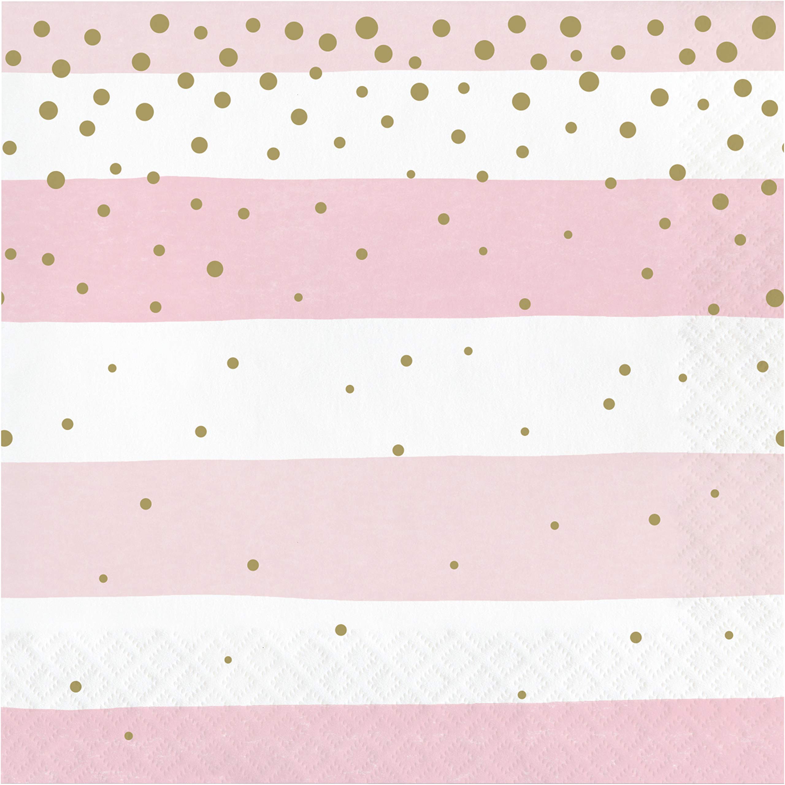 Creative Converting 346285 Servietten, Pink und Gold, 6.5"