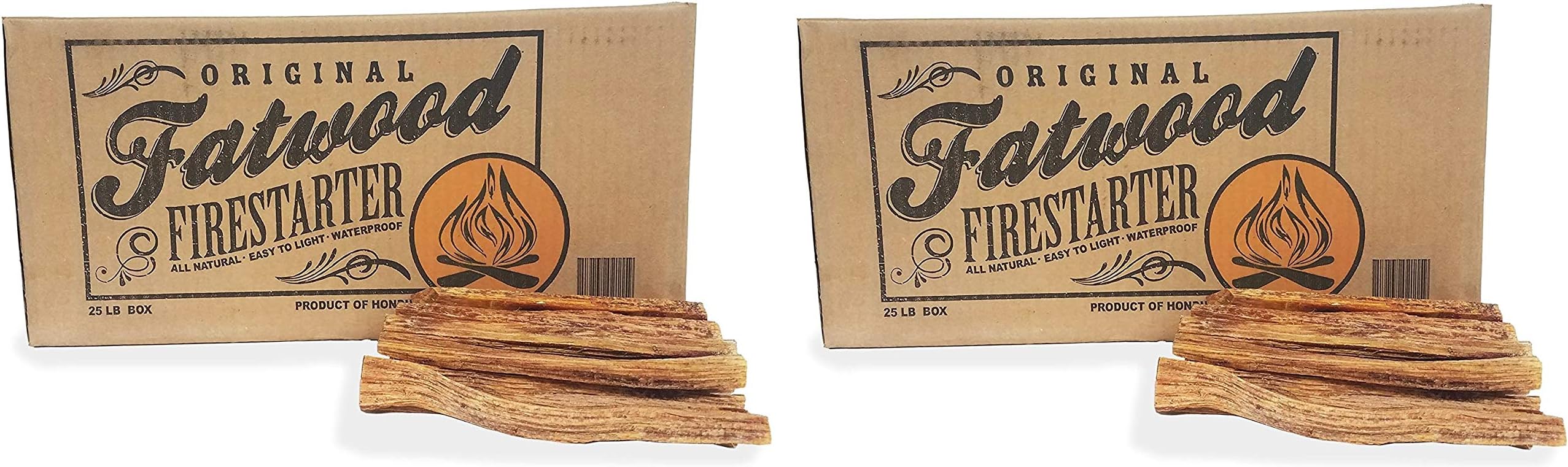 Earth Worth2405 | 25 Pound Box - Fatwood Firestarter