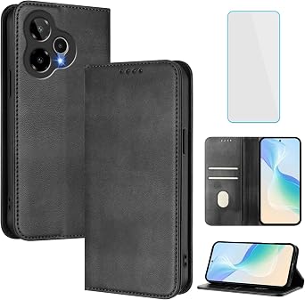 Phone Case Wallet for Cricket Icon Pro 2026/AT&T Motivate Pro 2 Black