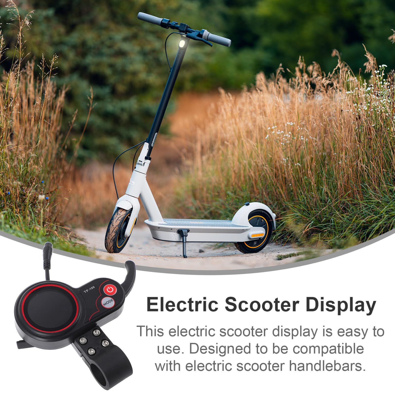Sosoport Kugoo Elektroroller Display-Panel Kompatibel Für Kugoo Intuitives Design Einfach Zu Bedienen Schwarzes Pin Armaturenbrett Stabiler Betrieb Für Elektro-Scooter Zubehör