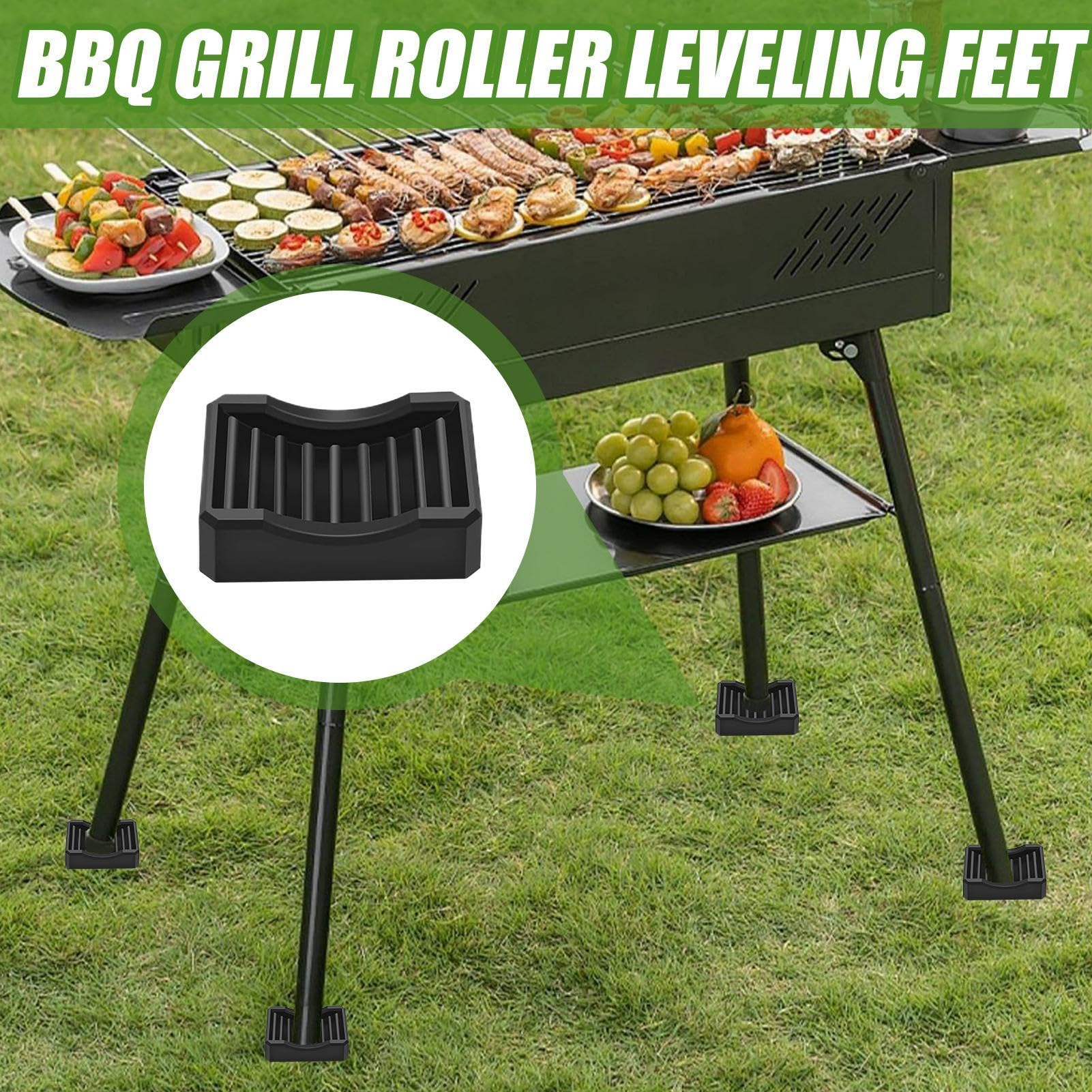 Piedini di livellamento per barbecue resistenti per patio giardino cortile campeggio