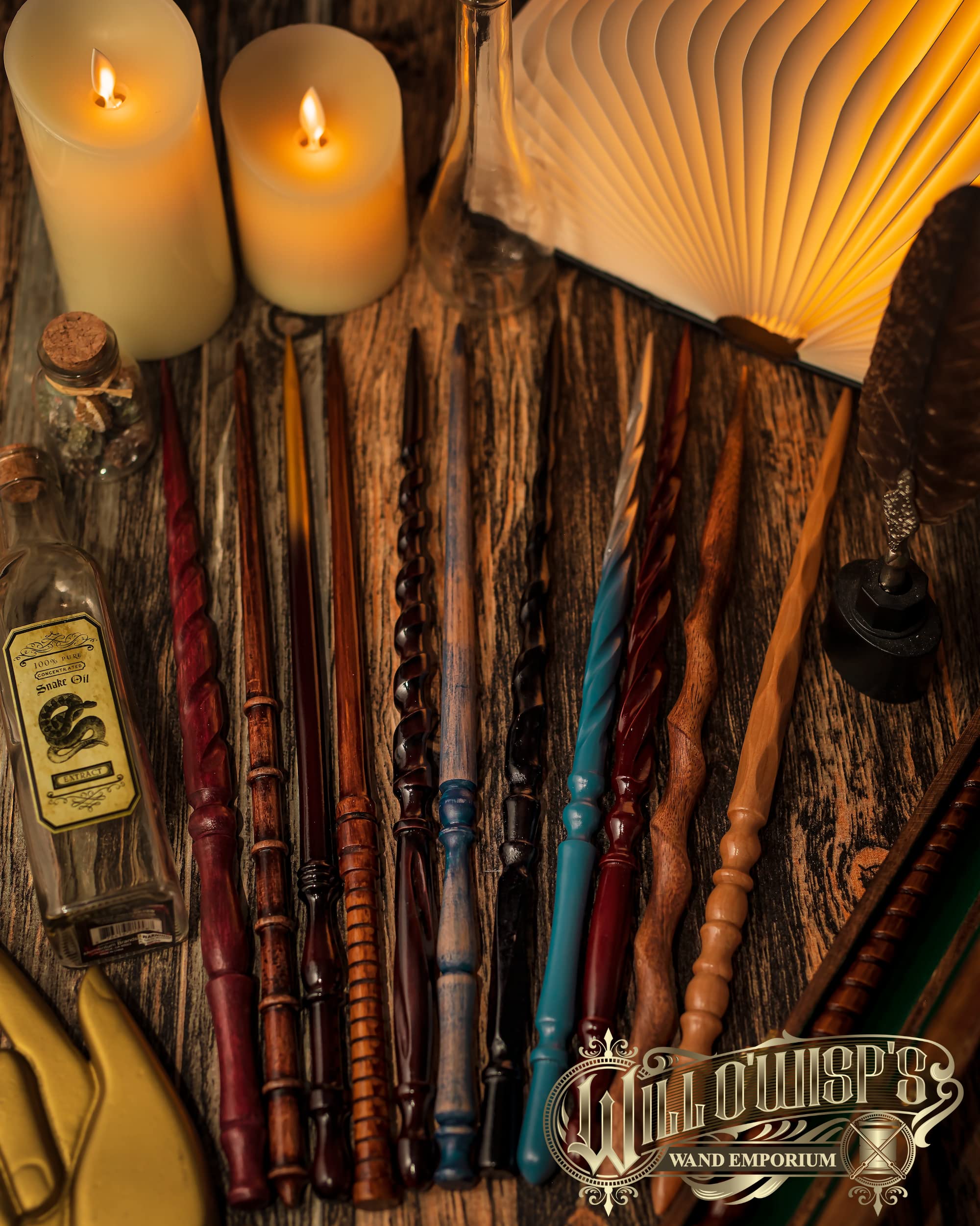 Amazon | Will O'Wisp's Wand Emporium 魔女と魔法使いの杖 本物