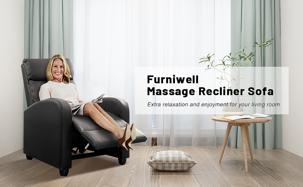 Furniwell Recliner Chair Massage Recliner Sofa Chair Adjustable