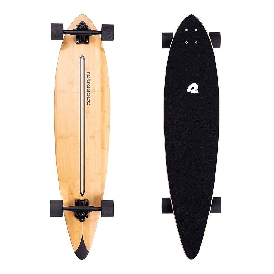 Retrospec Zed Pintail Longboard Skateboard Complete Cruiser