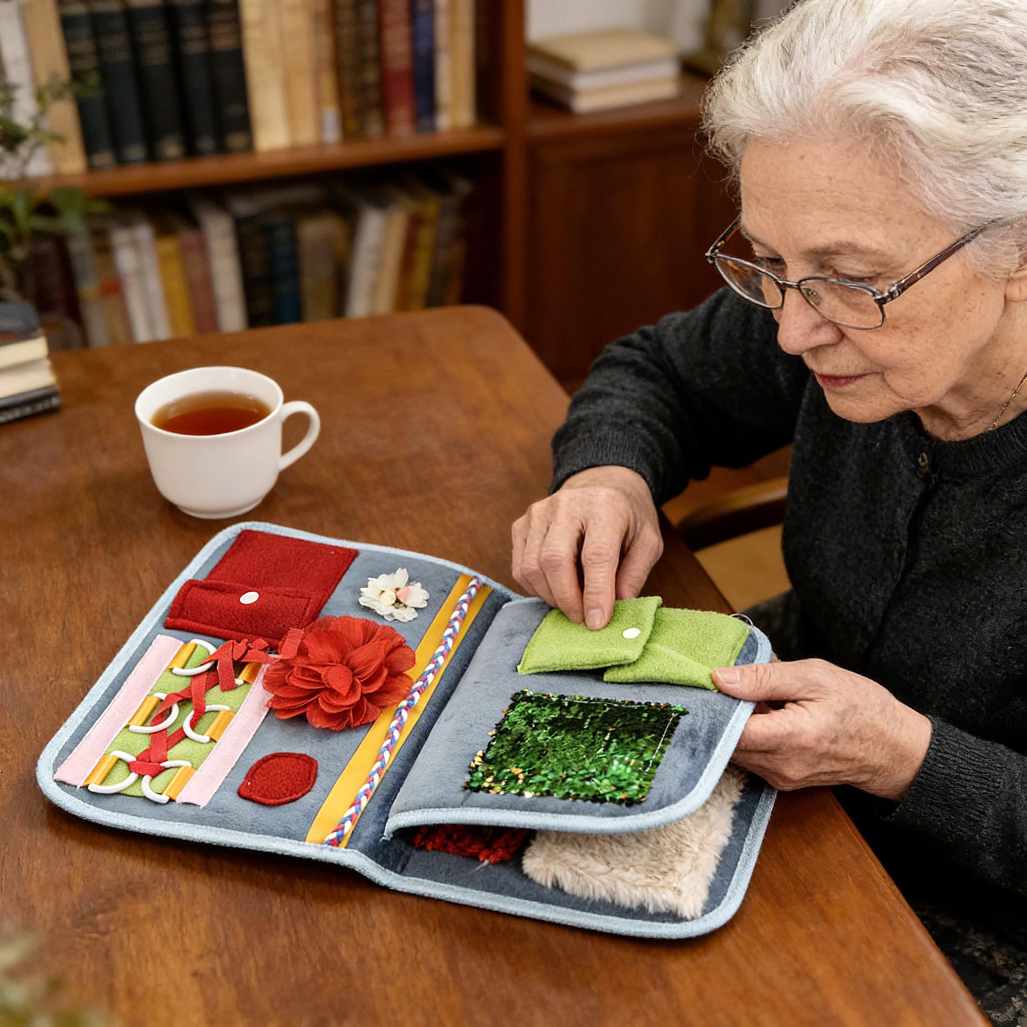 Coperta lenitiva sensoriale, prodotti per anziani affetti da demenza, regali e attività per anziani affetti da Alzheimer o demenza, prodotti per sedativi e attività di conforto per la demenza.