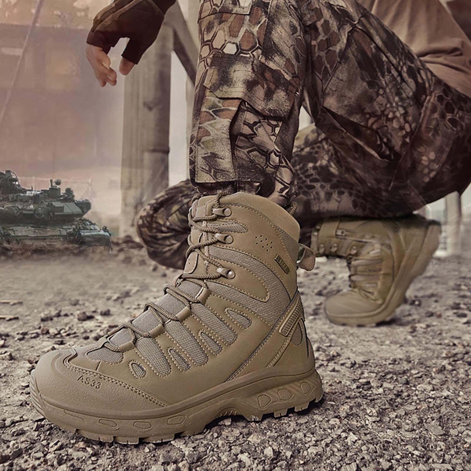 Generisch 2026 Sneaker Herren Neuheiten Mid Top Strapazierfähige Stiefeletten Herren Outdoor Bergsteigen Wanderschuhe Camping Reiten Wandern Vielseitige Stiefel