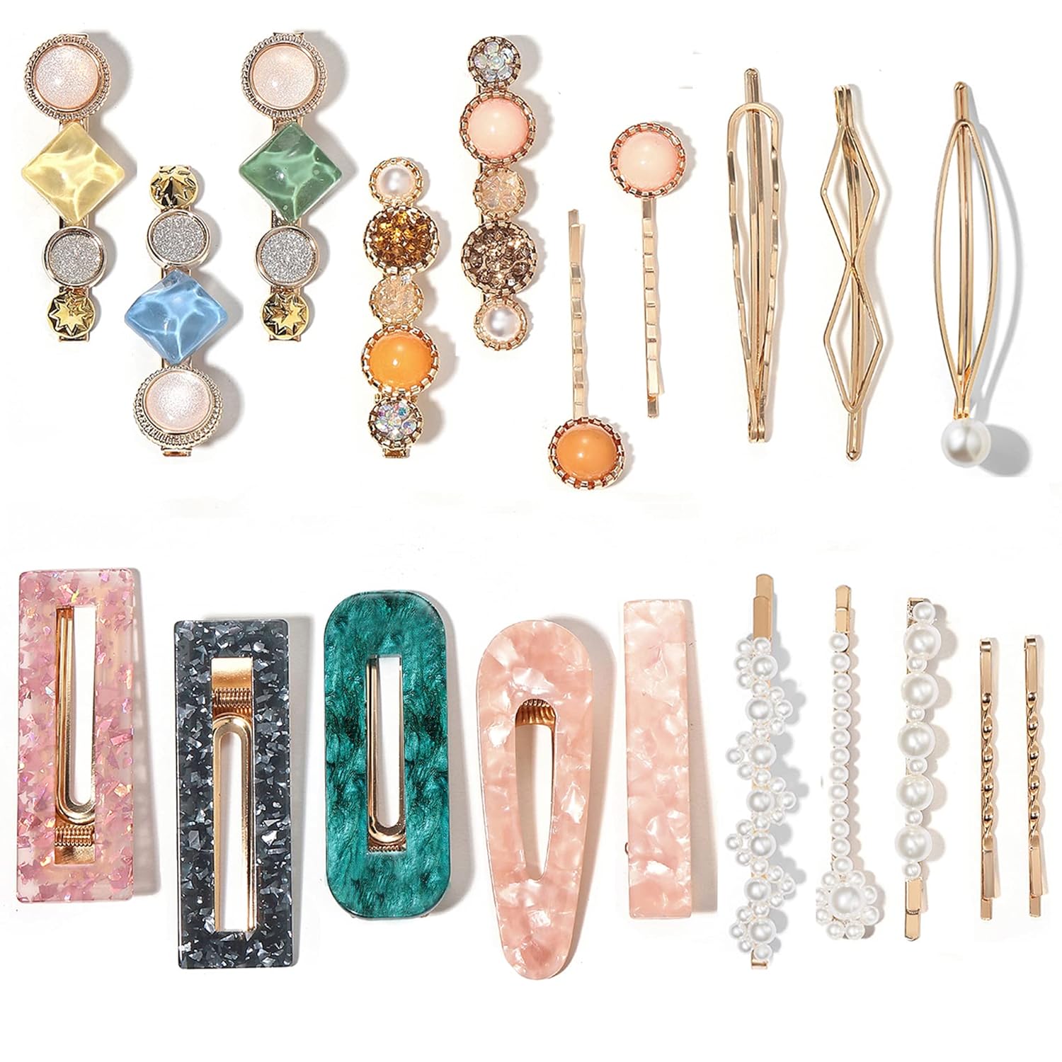 Acrylic Hair Clips Set - Image 12