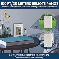 Vista 5 de Termómetro inalámbrico para interiores y exteriores Bios (Plata)