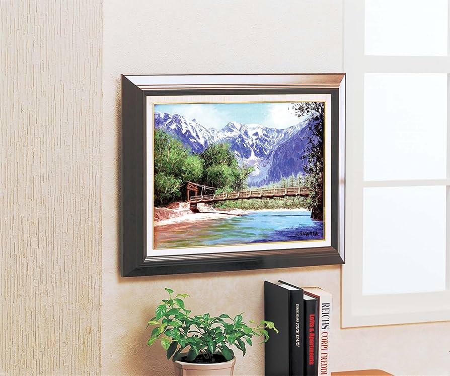 Amazon.co.jp: 11233 大山功 油絵額F6 「上高地」 : ホーム