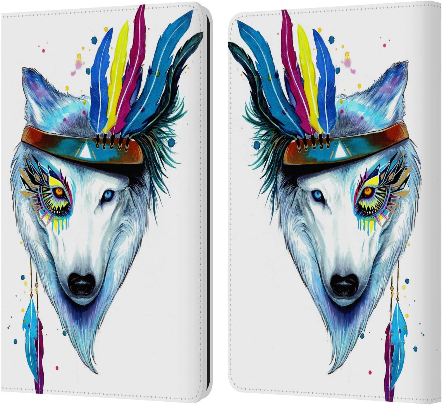 Head Case Designs Officially Licensed Pixie Cold Fox Animals Leather Wallet Case Compatible with Kindle Paperwhite 1/2 / 3