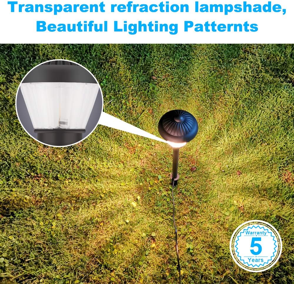 🛒 Crazy Deals VOLISUN Pathway Lights Outdoor,4 Pack 12V Low Voltage Waterproof Landscape Lights for Garden, Landscape, Path, Yard, Patio, Driveway, Walkway(Warm White)