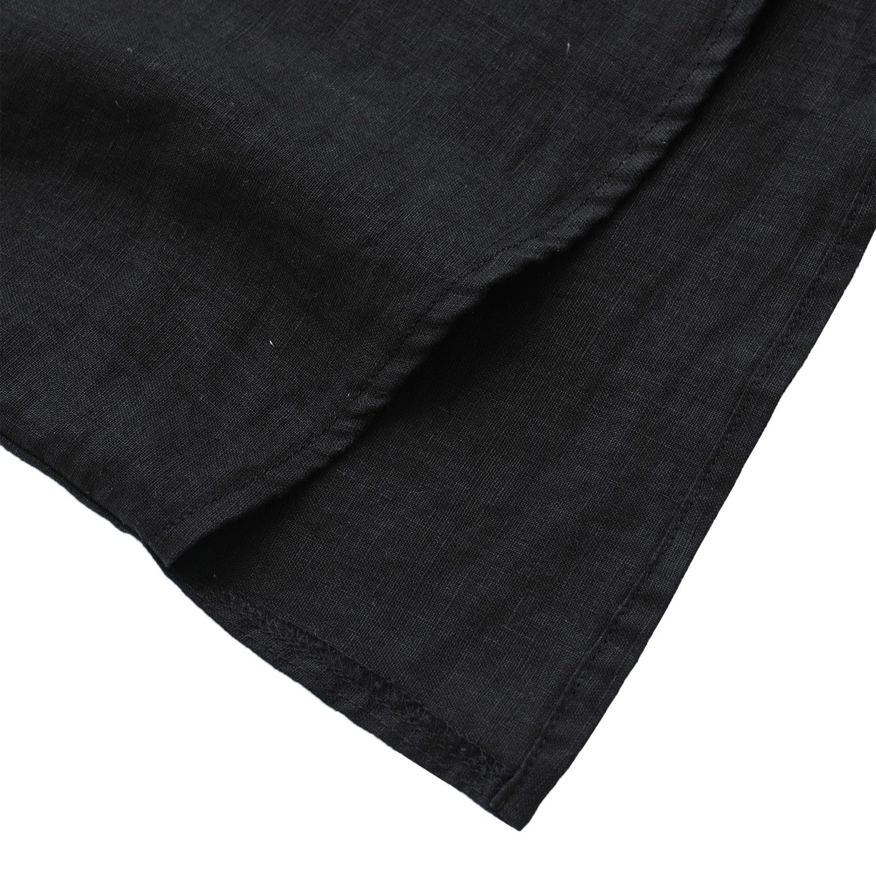 Amazhiyu Camicetta estiva da donna in 100% lino con scollo a V e maniche ad aletta