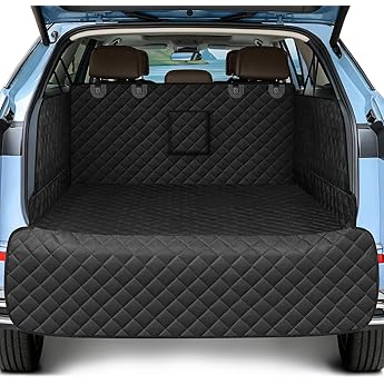 SUV Cargo Liner for Dogs, Waterproof Dog Trunk Cover with Bumper Flap Protector,